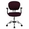 Emma and Oliver Mid-Back Mesh Padded Swivel Task Office Chair with Chrome Base and Arms